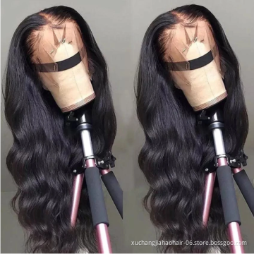 wholesale body wave frontal 4*4 hd lace wig full lace front cuticle aligned pre plucked human lace front wig